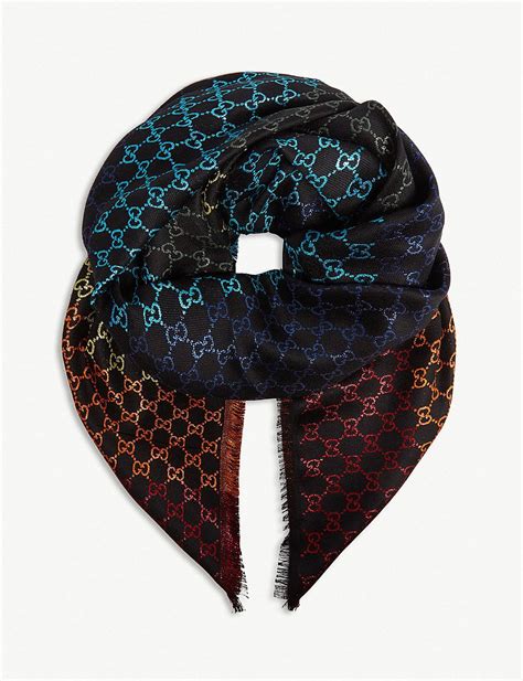 rainbow gucci scarf|gucci scarf red and green.